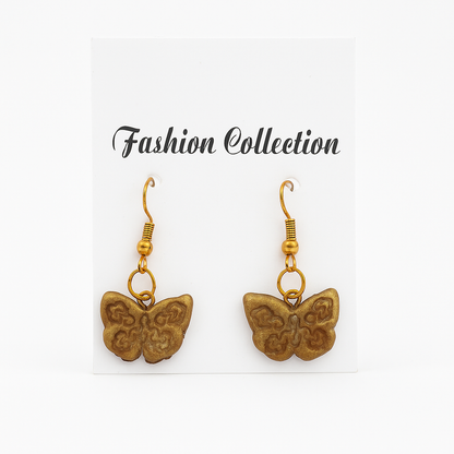 Vintage Butterfly Dangle Earrings – Lightweight Handmade Jewelry for Women